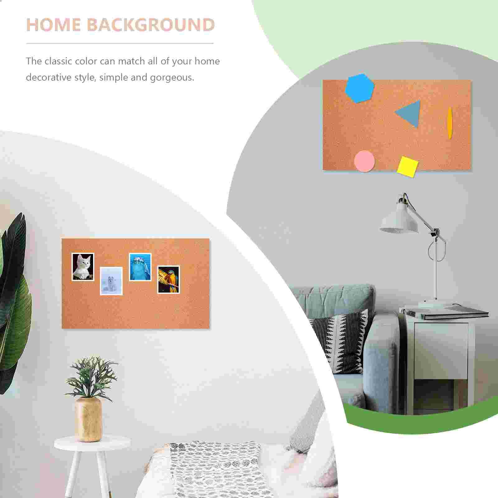 1 Set of Cork Boards Photo Wall Message Boards Self-adhesive Corkboard