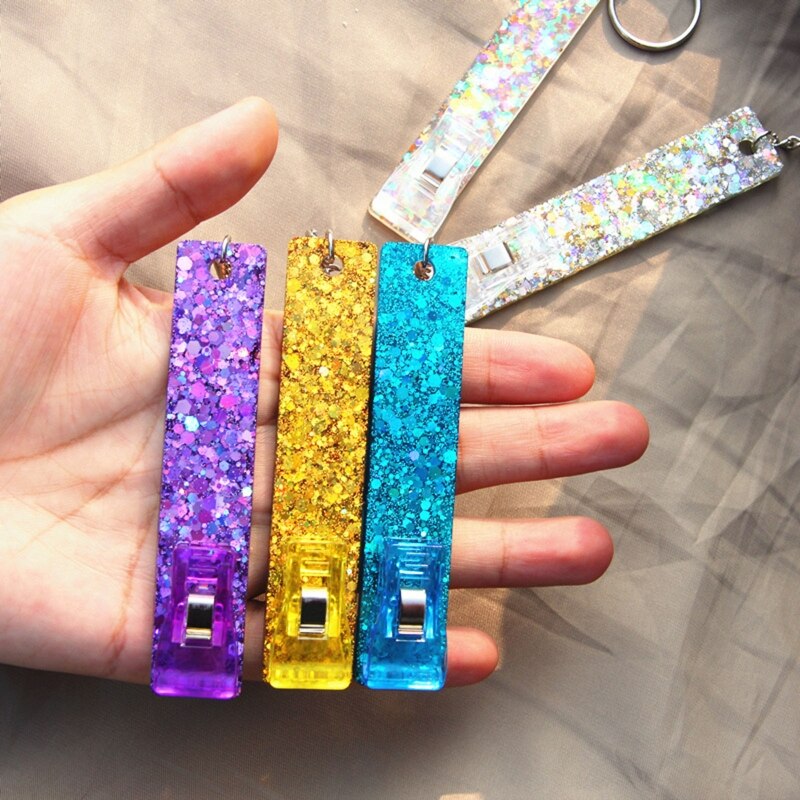 DIY Rechteck Karte Greifer Karte Clips bilden Harz Silikon bilden Keychain Anhänger Handgemachte Harz bilden Schmuck Handwerk Machen Werkzeug