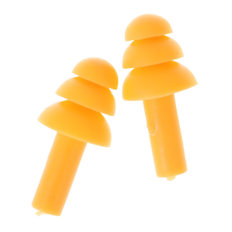 Soft Silicone Foam Ear Plugs Anti-noise Sleeping Plugs For Travel Soft Noise Reduction Ear Protection: Orange