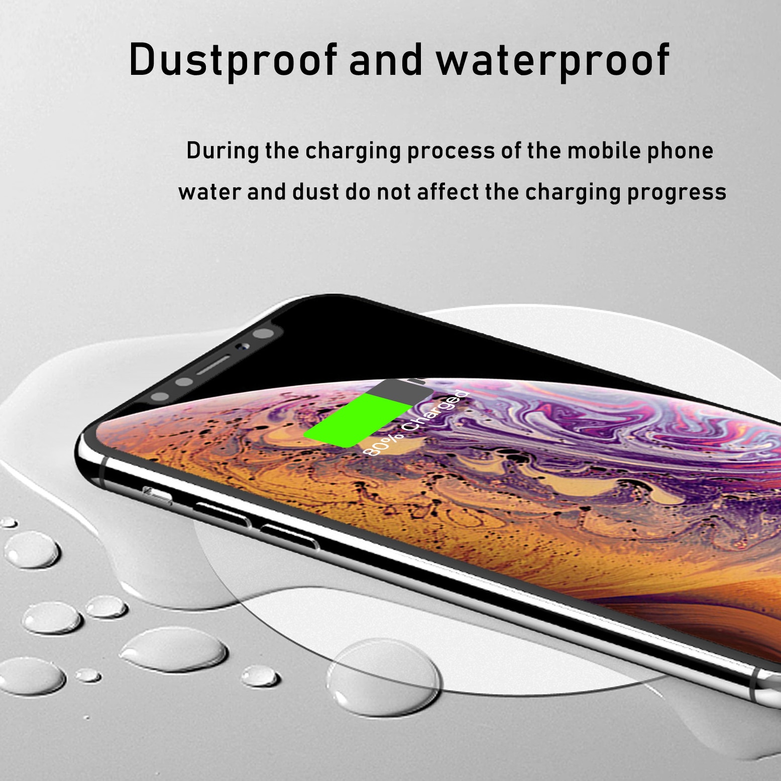 Draadloze oplader voor lange afstand, desktop, koffie, meubels, kantoor, verbergen, qi draadloos opladen voor iphone  xs 11 max, samsung  s20 10