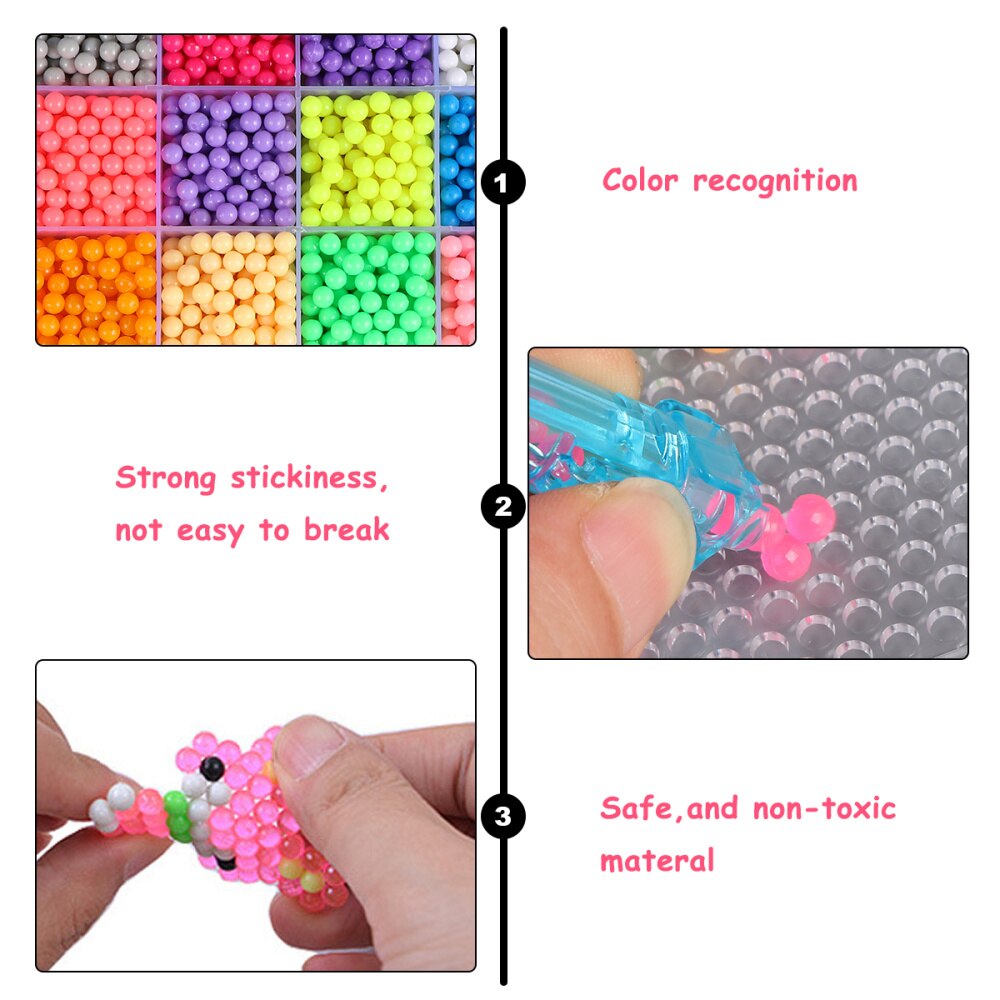 1 package of Beads DIY Beads Magic Bead DIY Sticky Beads Magic Fuse Beads for DIY Art