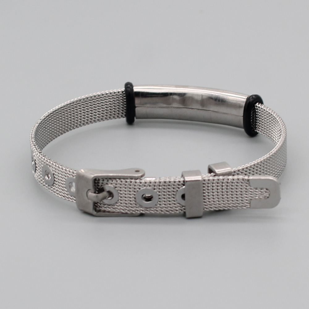 Hapiship Neue Frauen männer Edelstahl Armbinde cool Einstellbar Männlich-weibliche Armreif mein026