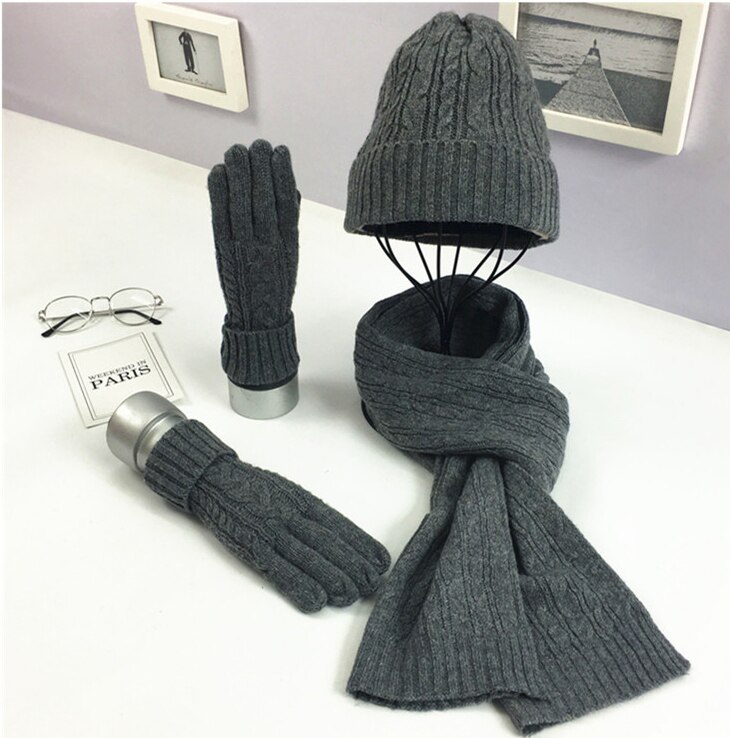 Gebreide muts voor dames, sjaal, handschoenen, wintersjaal, gebreide muts, combiset, wanten, muts, sjaal, set, winter, warme set, wintermuts, sjaal, handschoenen, set wintersjaal, thermische