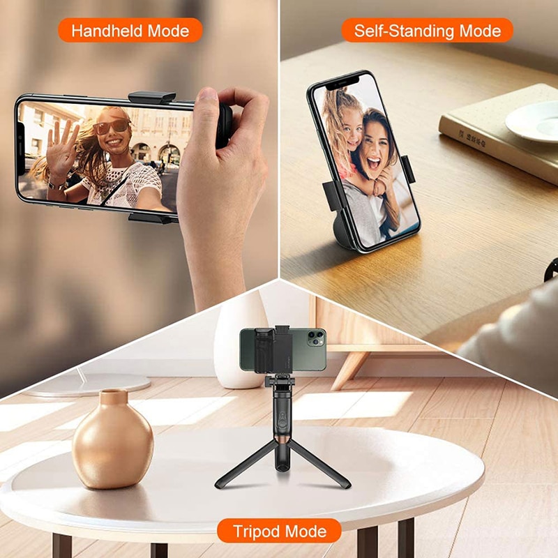 Wireless Bluetooth Handgrip Clip Smartphone Selfie Booster Handle Grip Phone Stablizer Stand Holder Shutter Release 1/4 Screw