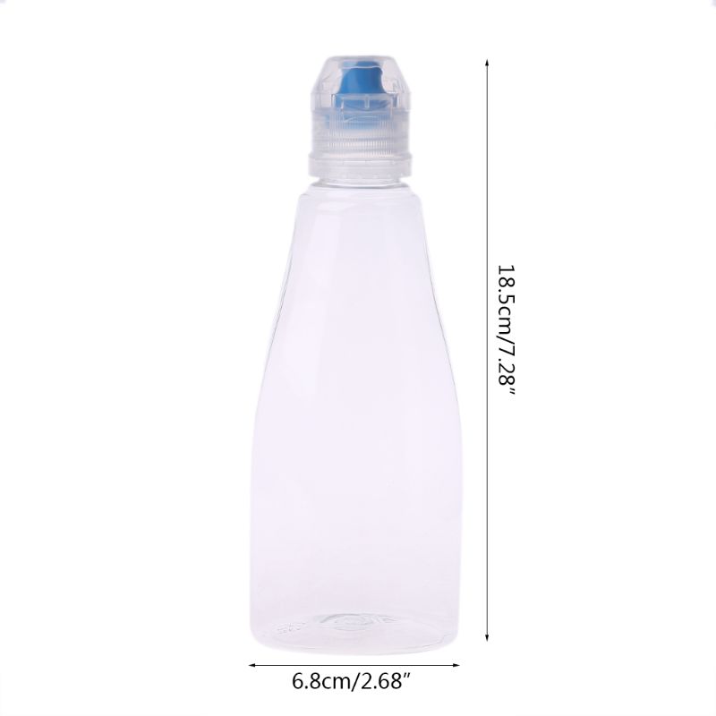 Squeezable Bottle Condiments Container Travel Sized Reusable Dispenser Of 400g Honey Capacity For Sauce Ketchup Honey
