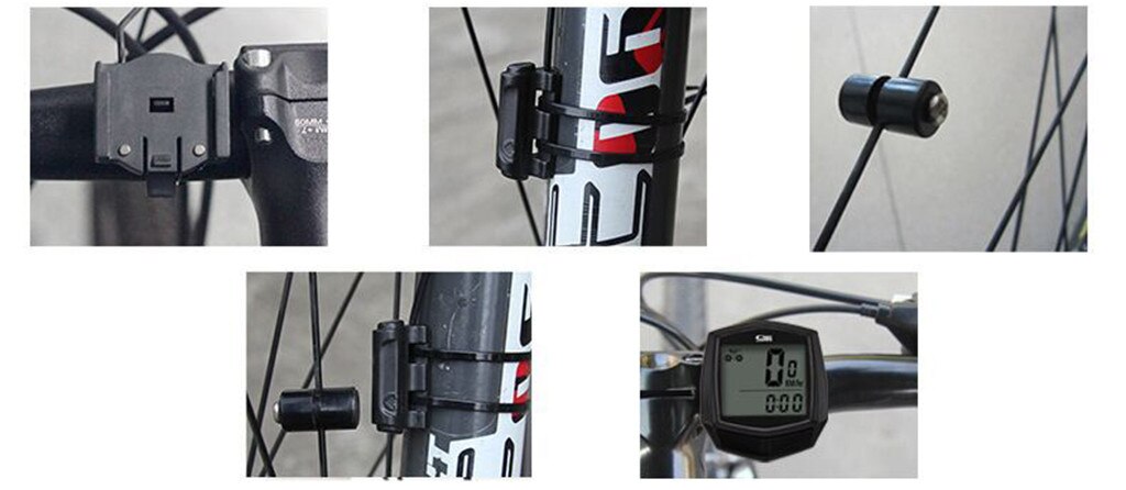 Waterdichte fietscomputer met lcd-digitaal display, fietskilometerteller, snelheidsmeter, fietsstopwatch met kabel, fietsaccessoires