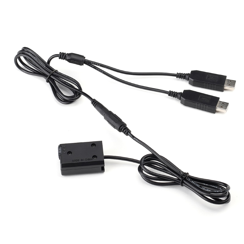 Dual Usb Voeding Dc Coupler Vervanging NP-FW50 Batterij Voor-Sony Camera