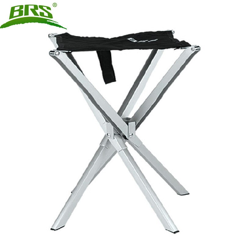 Brs-d2 Outdoor Camping Folding Kruk Lichtgewicht Aluminium Viskrukje Vissen Stoel: Default Title