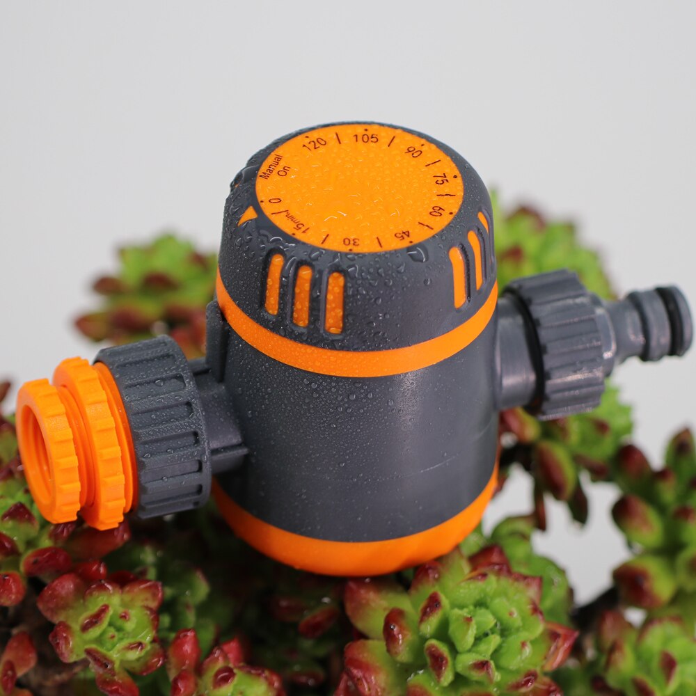 Garden Mechanical Watering Timer Drip Irrigation System 120minutes Manual Controller Home Potted Plants Greenhouse Sprinkling