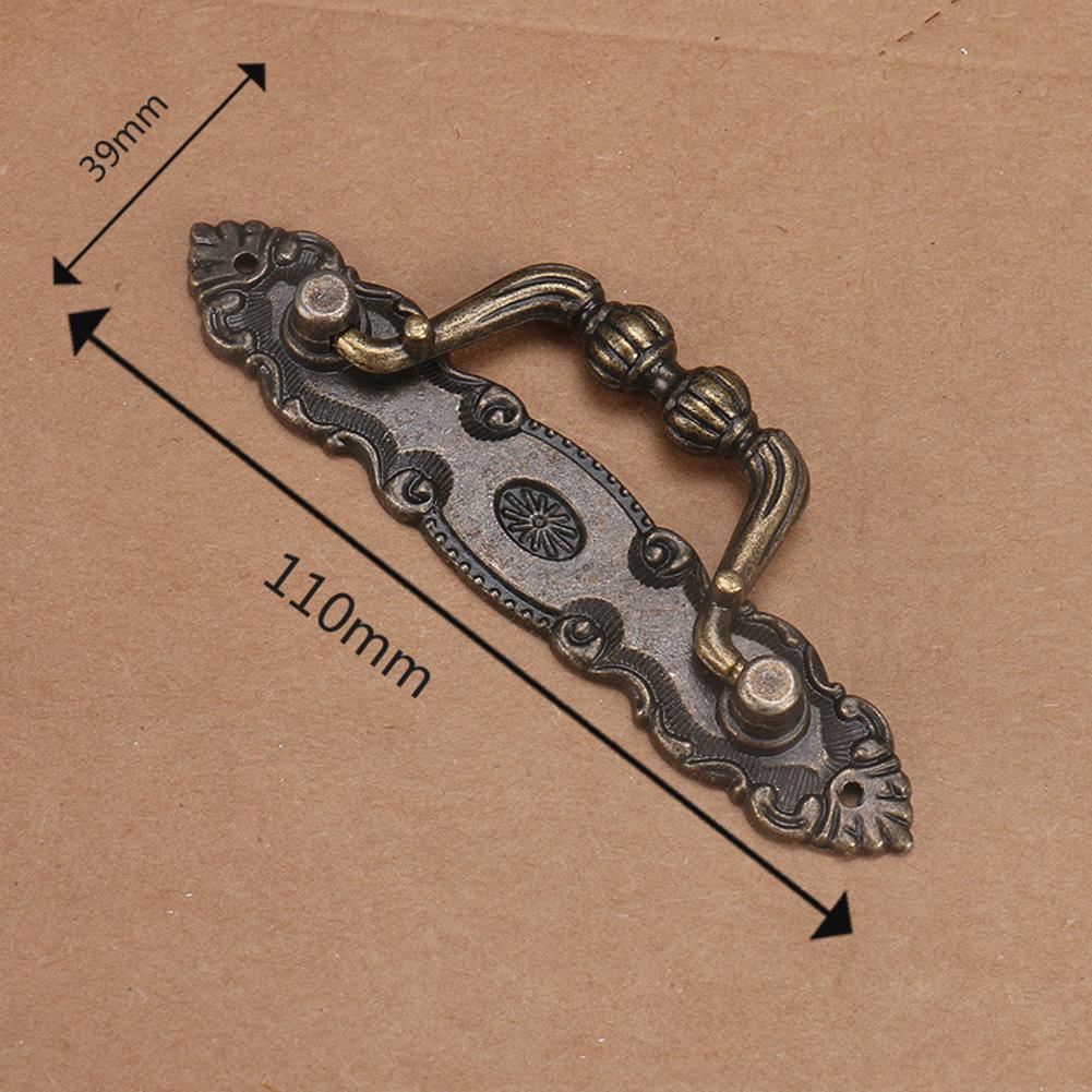 Antique Bronze Pull Handles for Drawer Cabinet Door Wooden Chest Box Bin Metal Drawer Pulls Handles Wardrobe Closet Pulls Handle