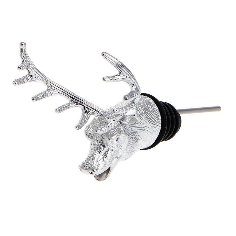 Herten Hoofd Wijn Schenker Rode Wijn Stopper Beluchter Fles Wijn Accessoire Bar Stopper Creatieve Mode Wijn Accessoires Gereedschap Lp F8W6: Default Title