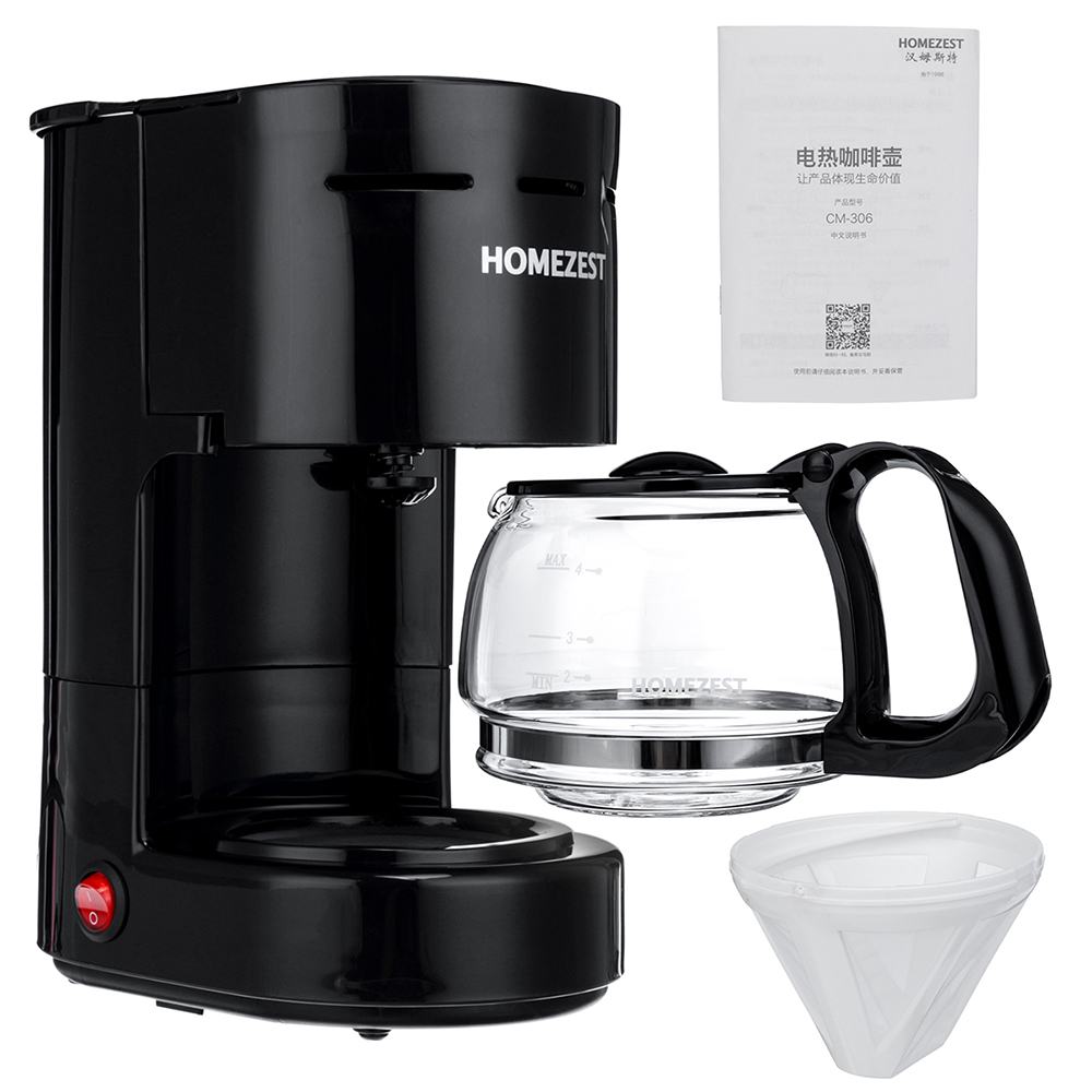 650ml Household Electric Drip Coffee Maker Smart Auto Cup Coffee Machine Auto Keep Warm Coffee Machine For Home Office 220V