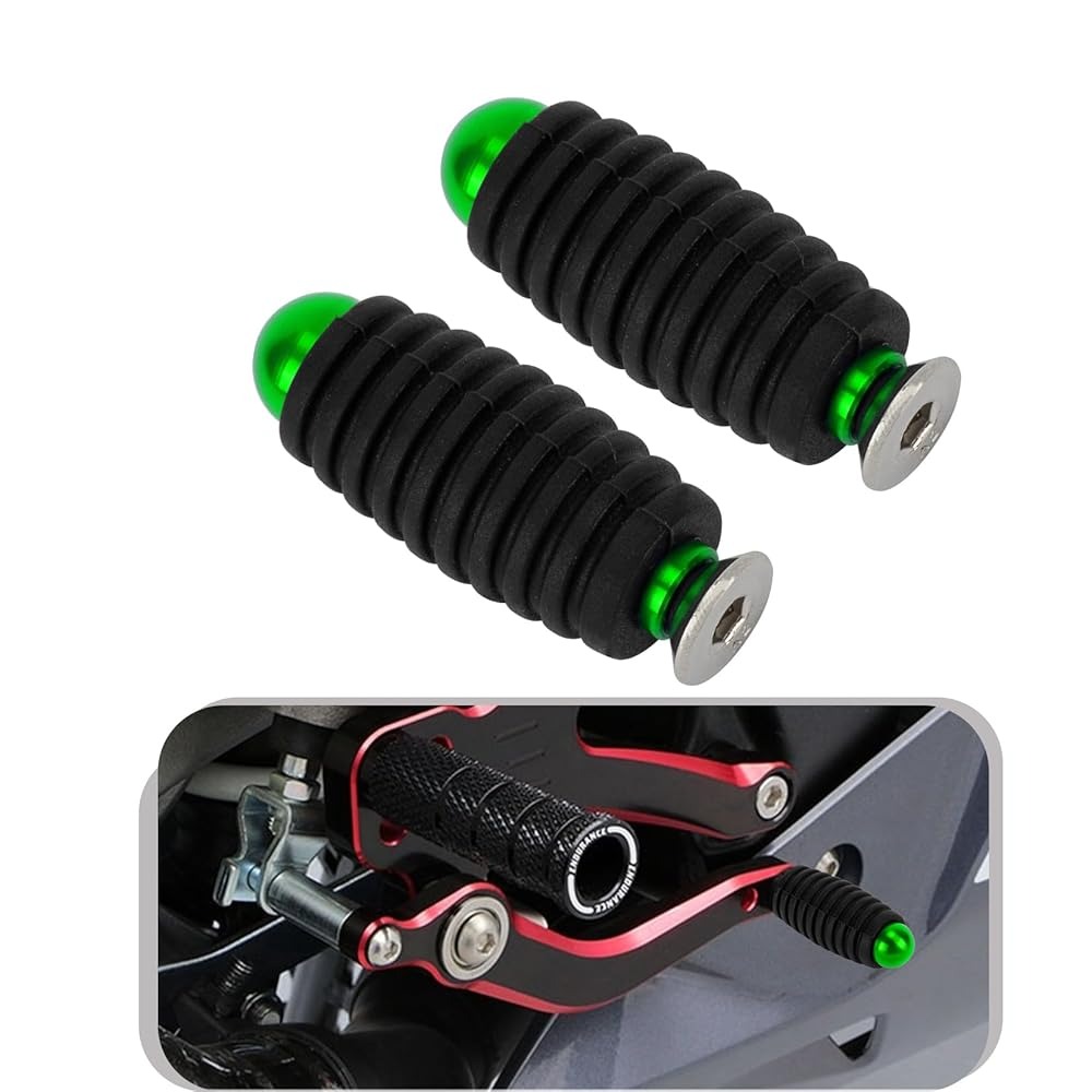 Motorrad 6MM Universal Zwei-Rad Pedal Bar Schritt Bar Links & Rechts Fußstütze Fußrasten Getriebe Shift Pegs bremsrasten: mehrfarbig