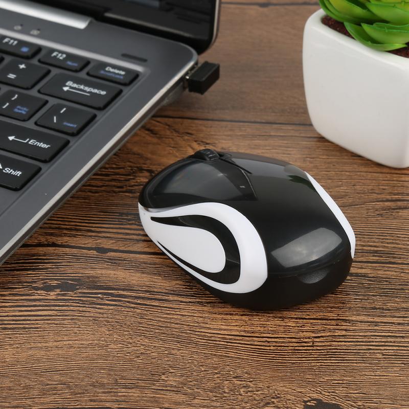 Mini souris optique de jeu sans fil Ultra fine, accessoire Portable pour PC Portable et ordinateur de bureau