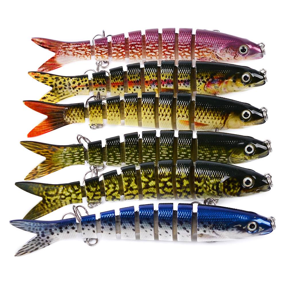 19g Wobblers Pike Fishing Lures Artificial Multi Jointed Sections Artificial Hard Bait Trolling Pike Carp Fishing Tools Toys