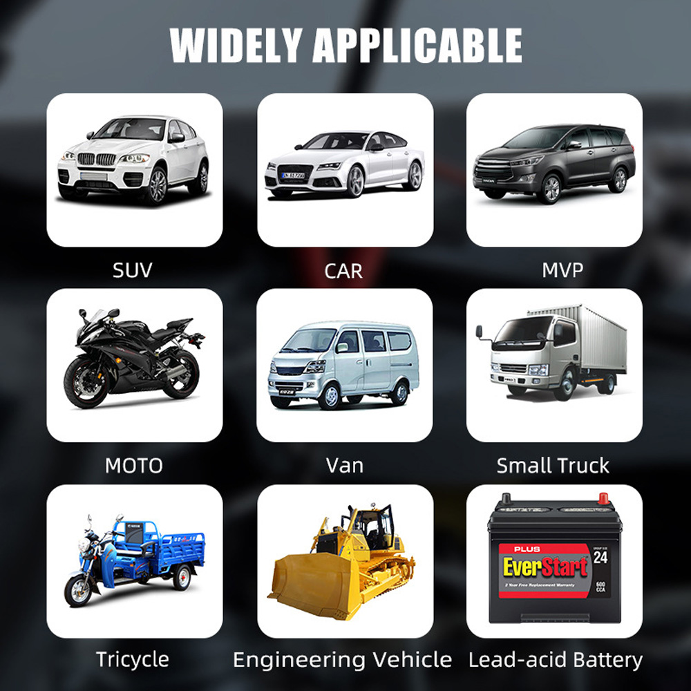 Bilbatterioplader 12v motorcykeloplader batterioplader reparationsoplader