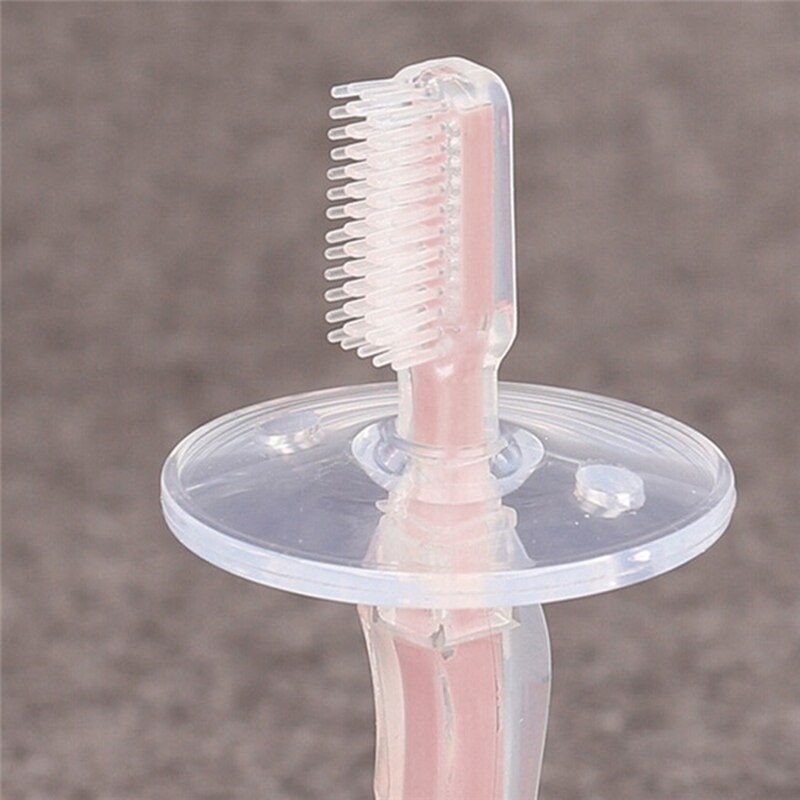 Producto cepillo de dientes para bebé, mordedor de entrenamiento flexible y suave para bebés,