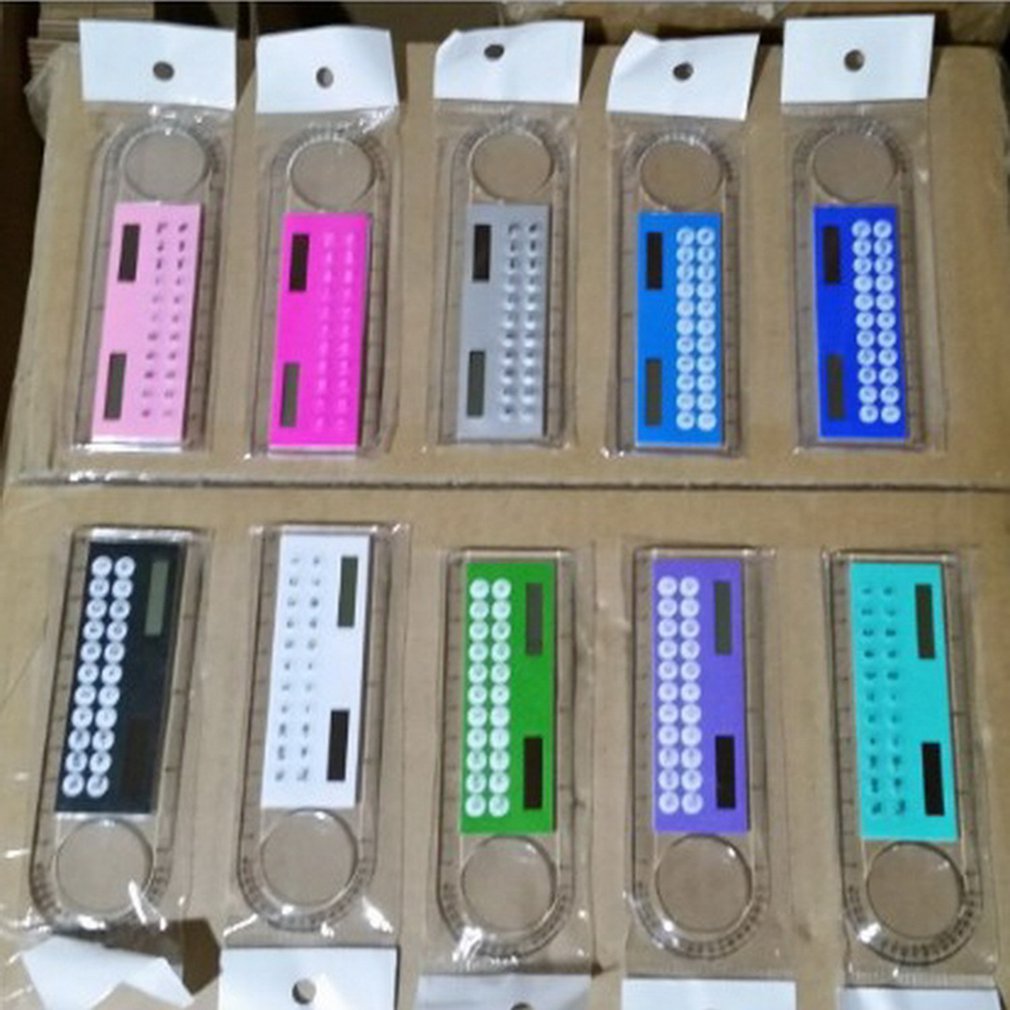 10CM Solar Transparent Ruler Calculator Solar Transparent Ruler Calculator with Magnifier Calculator Student Ruler Calculator