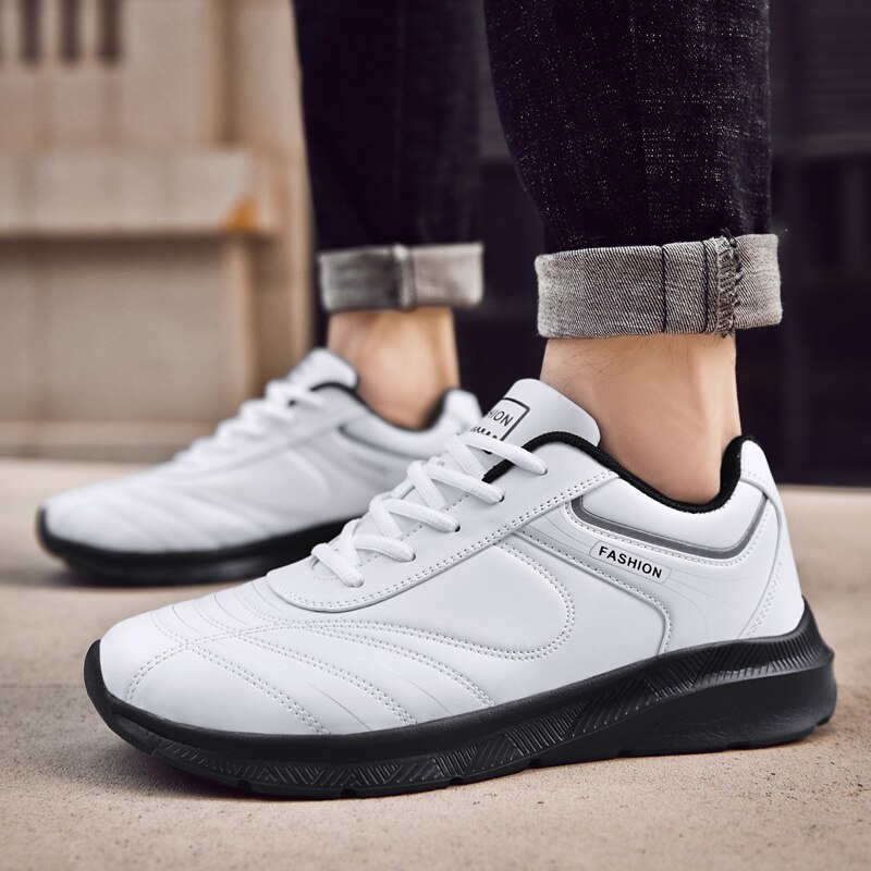 Men's Sneakers Walking Shoes Size 39-48 Men's Colors Comfortable Black and White Outdoor Sneakers Sport Shoes Zapatillas Hombre