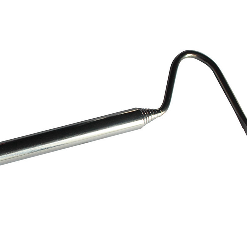 Portable Snake Hook Adjustable Retractable Stainless Steel Snake Tongs Snake Reptile Hook Catching Snake Handling Tool