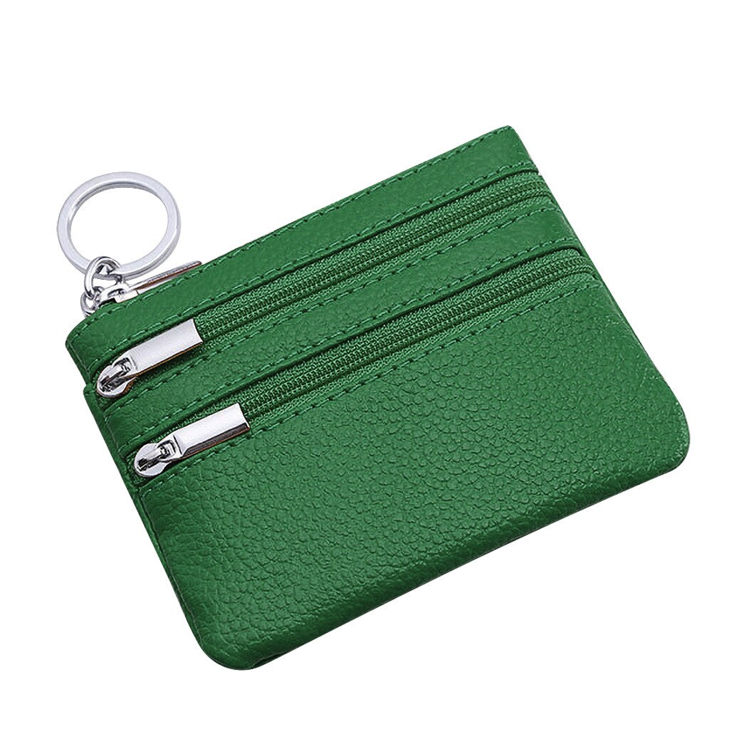 Aelicy Wallet Card Leather Men's Short Wallet Mini Wallet Small Folded Female Coin Purse Card Holder Wallet Coin Purse: GN