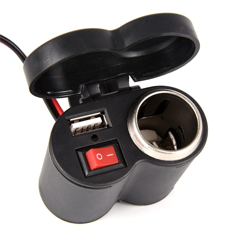 Verkoop Usb Power 12V-24V Waterdichte Motorfiets/Fiets Sigarettenaansteker