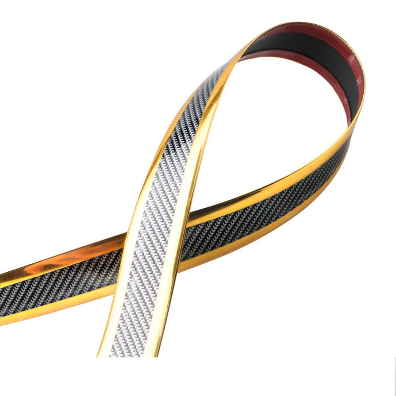 Auto Drempel Bescherming Adhesive Strip Koolstofvezel Auto Drempel Kras Bescherming Bumper Sticker Auto Styling Decoratie