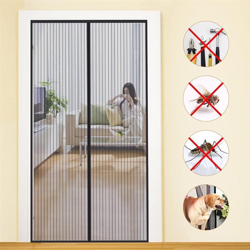 Indoor Insect Fly Screen Curtain Mesh Bug Mosquito Netting Door Window Anti Mosquito Net For Kitchen Window