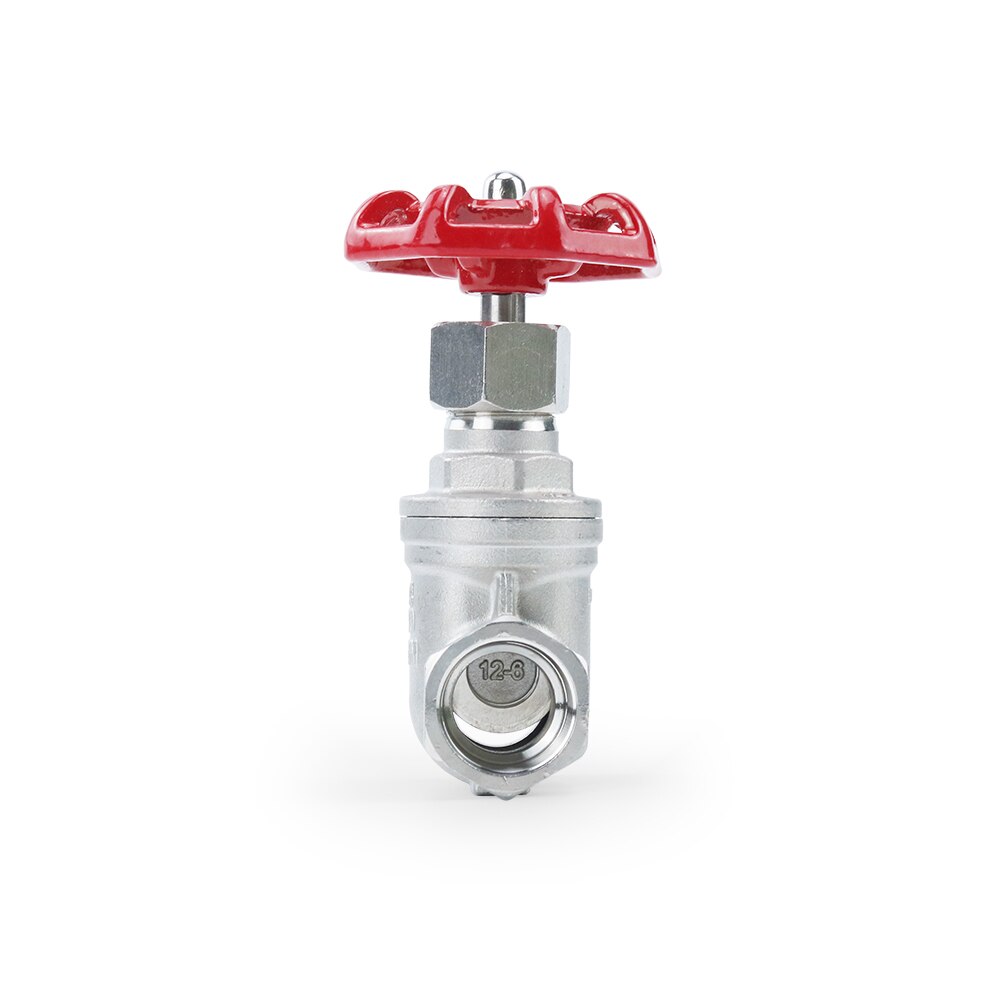 1/2" 3/4" 1" 2" Female Thread Stainless Steel SS304 Gate Valve DN15 DN20 DN25 DN32 DN40 DN50 Straight through Gate Valve 1.6Mpa