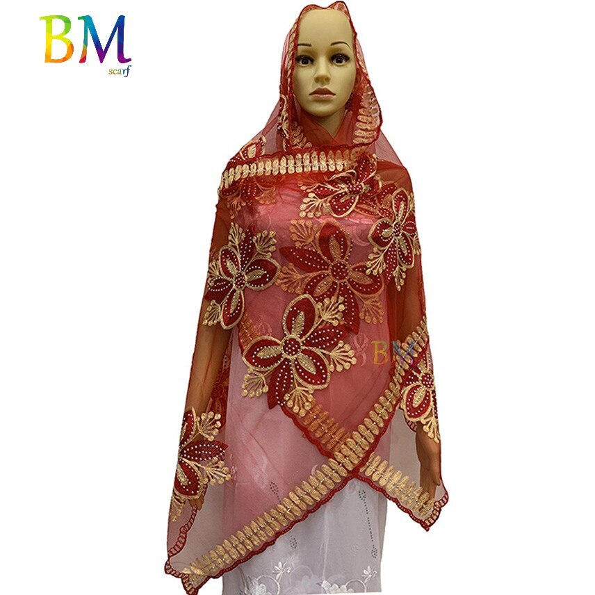 African women scarf muslim women scarf 200*50cm small net scarf for shawls BX09: BX08-9