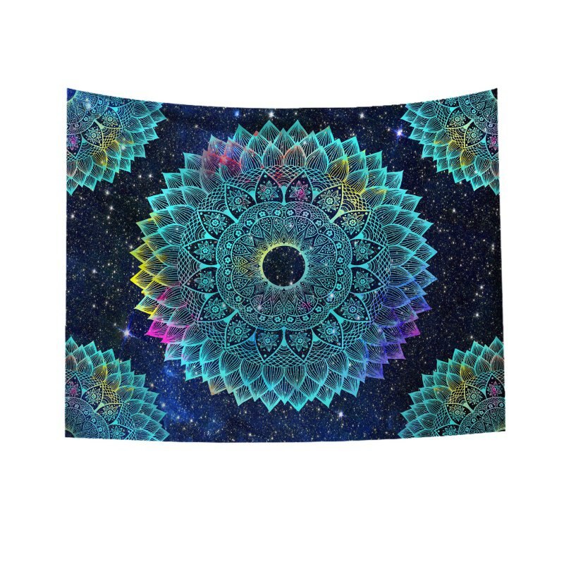 Newly India Mandala Tapestry Wall Hanging Wall Tapestry Wall Carpet Psychedelic Tapiz Witchcraft Wall Cloth Tapestries: 6