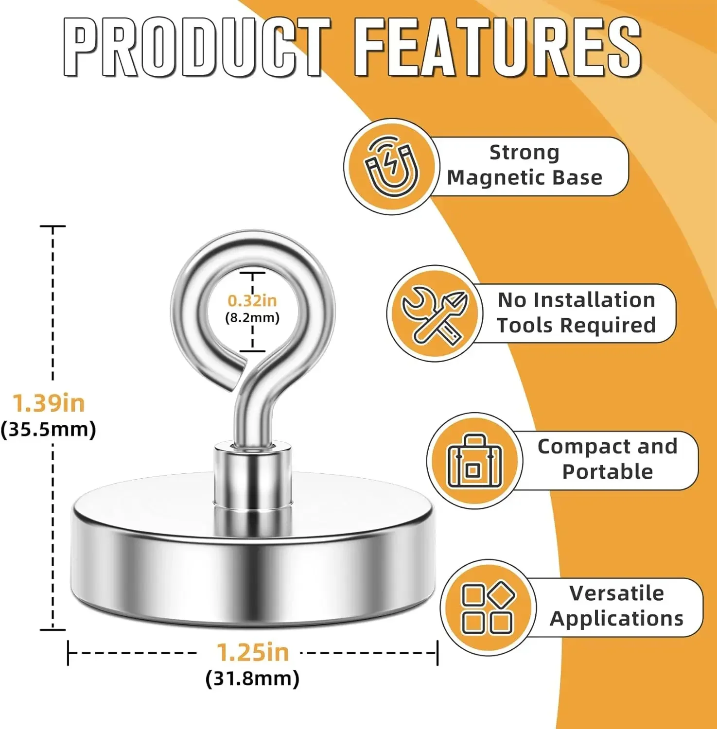 Super Strong Neodymium Fishing Magnets Salvage magnets super powerful Neodymium Magnet Powerful Neodymium Magnet for Fishing ima