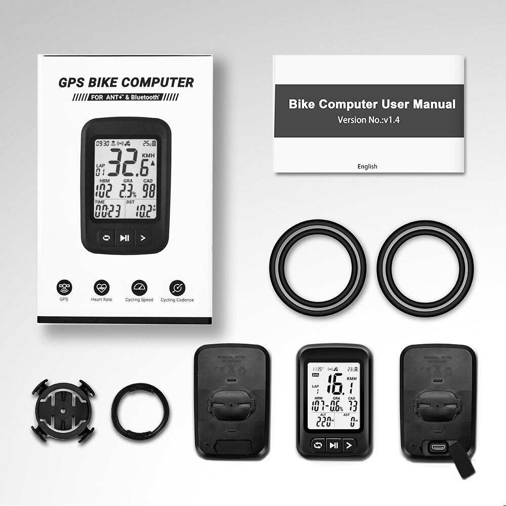 Bike Accessories GPS Bicycle Computer Cycling Speedometer ANT+ Ciclismo Cadence Sensor for Garmin Zwift XOSS G plus Magene C406