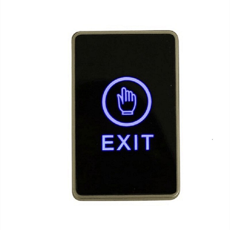 Touch Sensor Doors Button LED Light For Access Control Terminal Contact Door Square Touch Sensor Exit Release Button