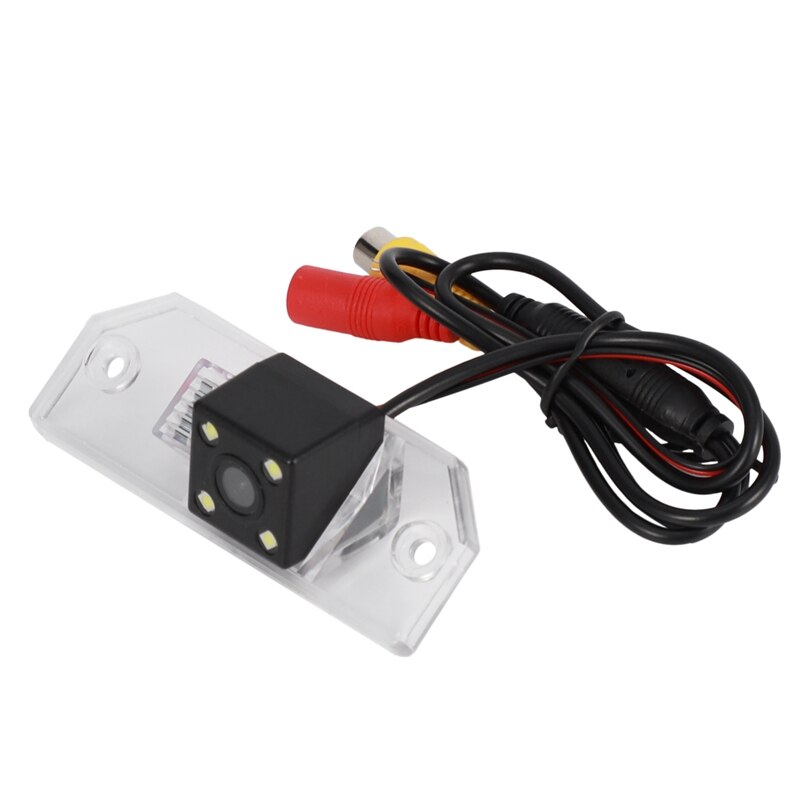 DC12V Wit Plastic IP68 Waterdichte Auto Achteruitrijcamera Parking Camera 658X462 4 Led Achteruitrijcamera, voor Ford Focus Sedan