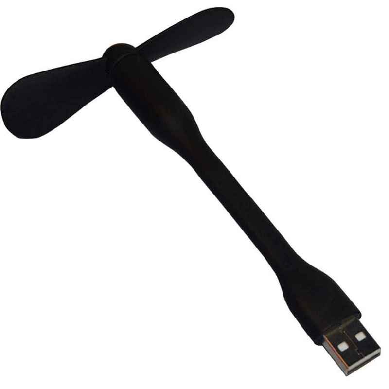 USB Ventilator Flexibele Draagbare Verwijderbare USB Mini Ventilator Voor alle Voeding Usb-uitgang USB Gadgets Bladeless Hand Bureau Tafel gratis: Black