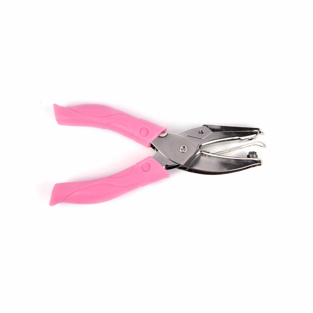 Hand-Held Ster Vorm Perforator Papier Punch Voor Wenskaart Scrapbook Notebook Puncher Hand Tool Met Roze Grip
