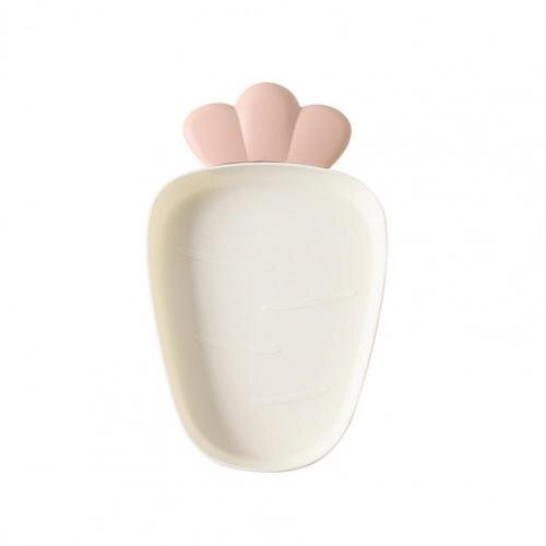 Attractive Dinner Plate Portable Snack Plate Lightweight Anti-wear Practical Food Grade Fruit Plate: White