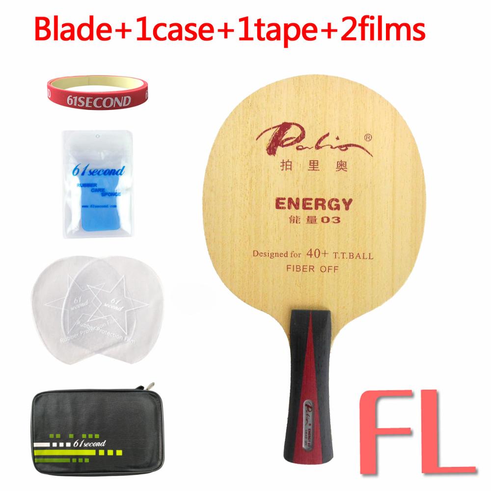 Palio Energy03 Energy 03 Energy-03 table tennis pingpong blade: FL with FM case