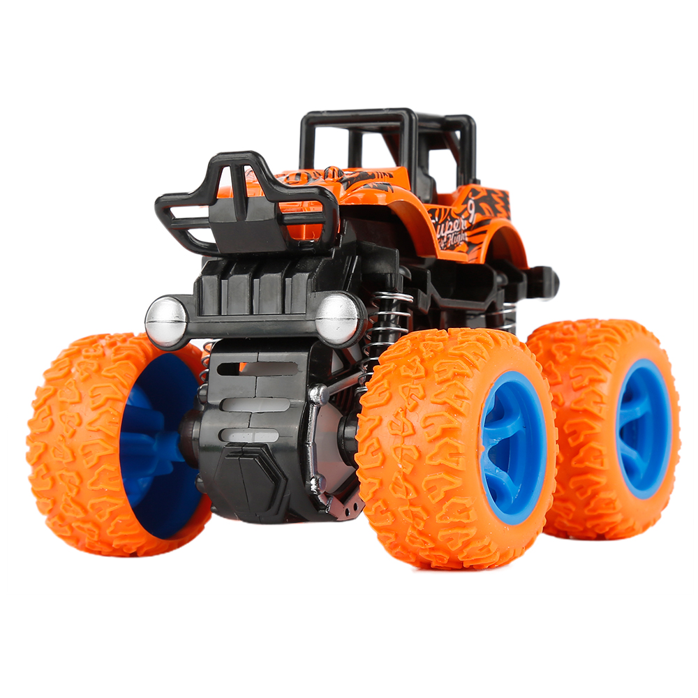 Inertie Vier-Wheel-Drive off-Road Voertuig Kinderen Simulatie Model Auto Anti-Onbreekbaar Speelgoed Auto Baby auto Model: Oranje