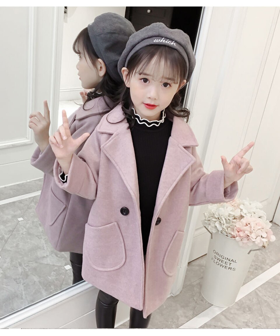 Vêtements pour enfants de 3-12 ans, manteau en – Grandado