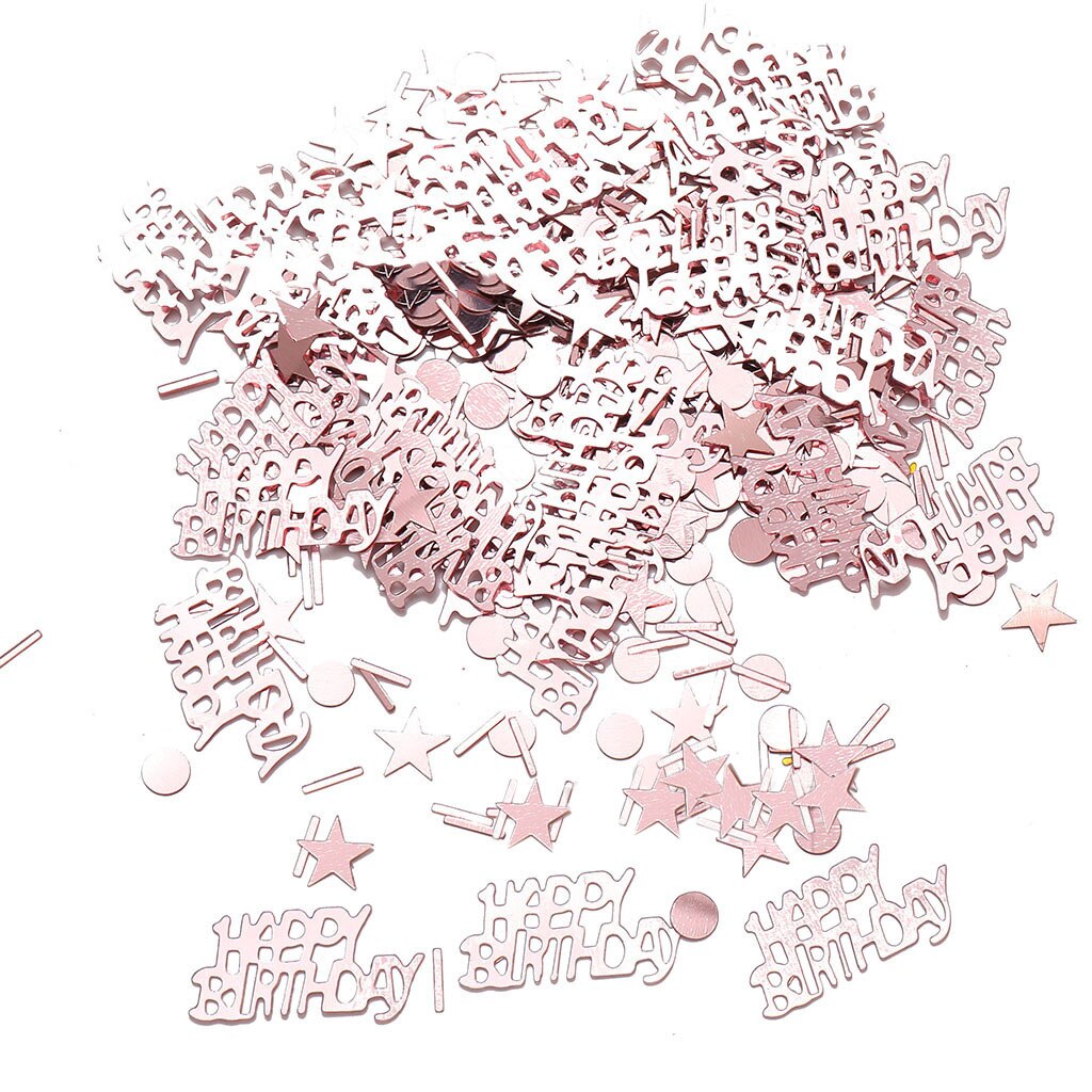 15g/pack Happy Birthday Confetti Letter Stars Baby Shower Decoration Wedding Birthday Party Decorations Supplies