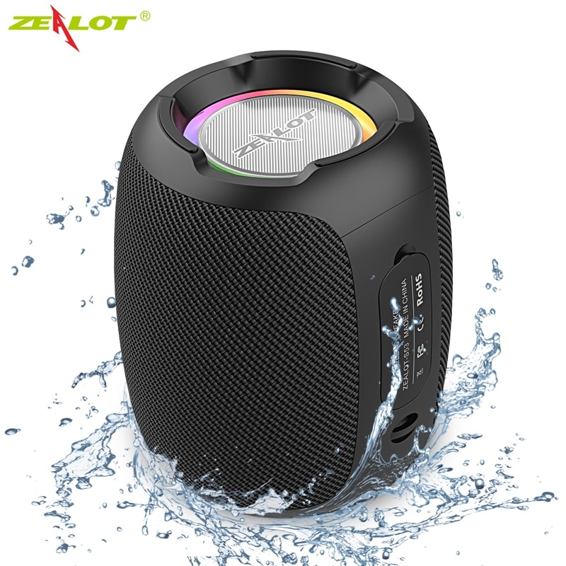 IJVERAAR-S53 Draagbare Bluetooth Speaker 10 uur 10 w super luid geluid bluetooth speaker IPX6 waterdicht voor telefoon TF-kaart USB