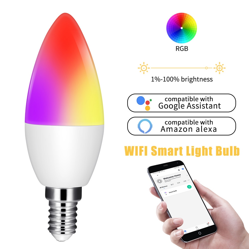 Dimbare Rgb Led Slimme Lamp Bluetooth Magische Lamp Rgbw Rgbww Smart Lamp Muziek Controle Toepassen Op Ios/Android