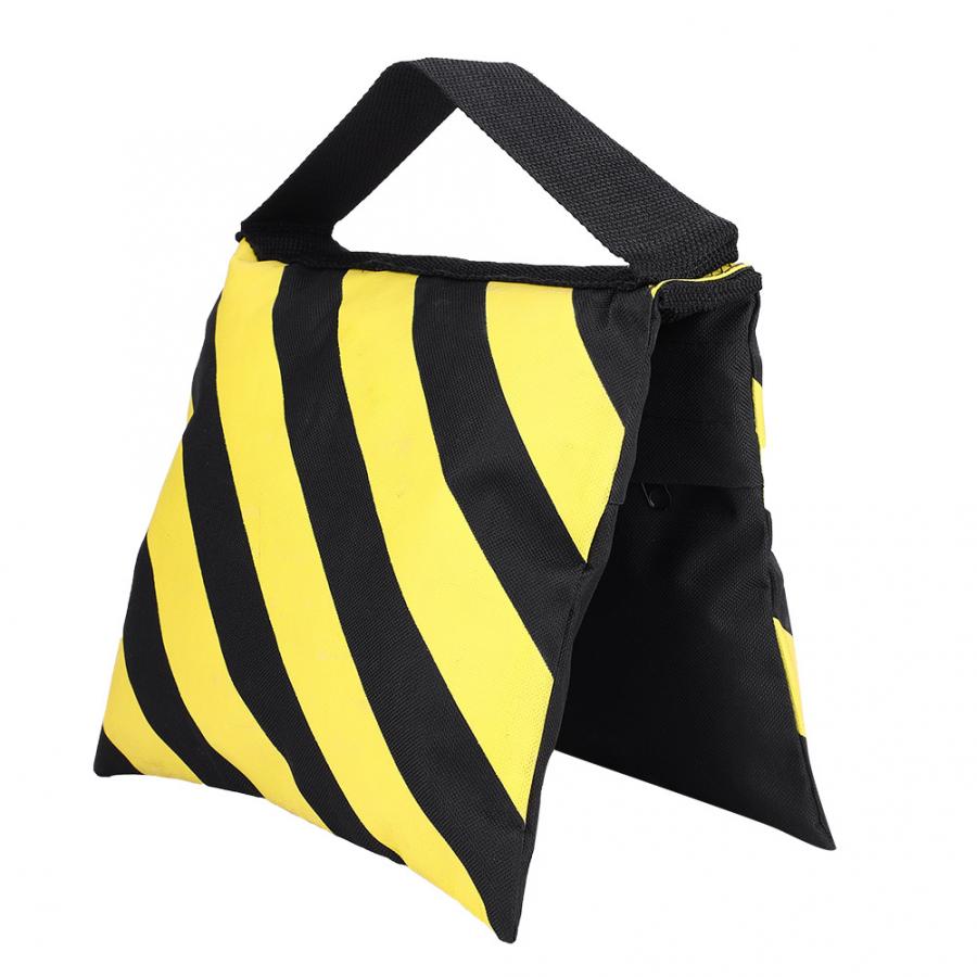 camera photography Yellow&Black Stripes Sand Bag Sandbag Weight Bags for Studio Video Light Stand Tripod camera part Cam