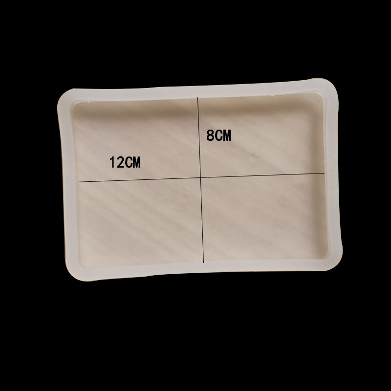 FineInno 4 Stuks Hars Mallen Rechthoek Siliconen Lade Mallen voor Epoxyhars Ronde Snijplank Gietvormen Met Handgrepen Voor Dienblad Schotel Plaat (Tray Molds