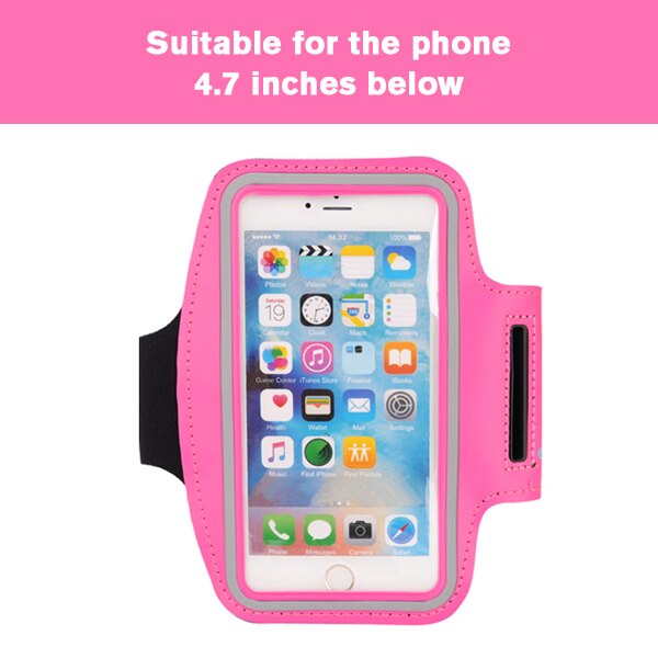 DCR Universale Da 5.5 Pollici Casse Del Telefono per il iPhone X 8 7 6 più la Cassa per Xiaomi Redmi Nota 4X Copertura sport Bracciale del Braccio Corsa PALESTRA Borsa: Pink 4.7 inch