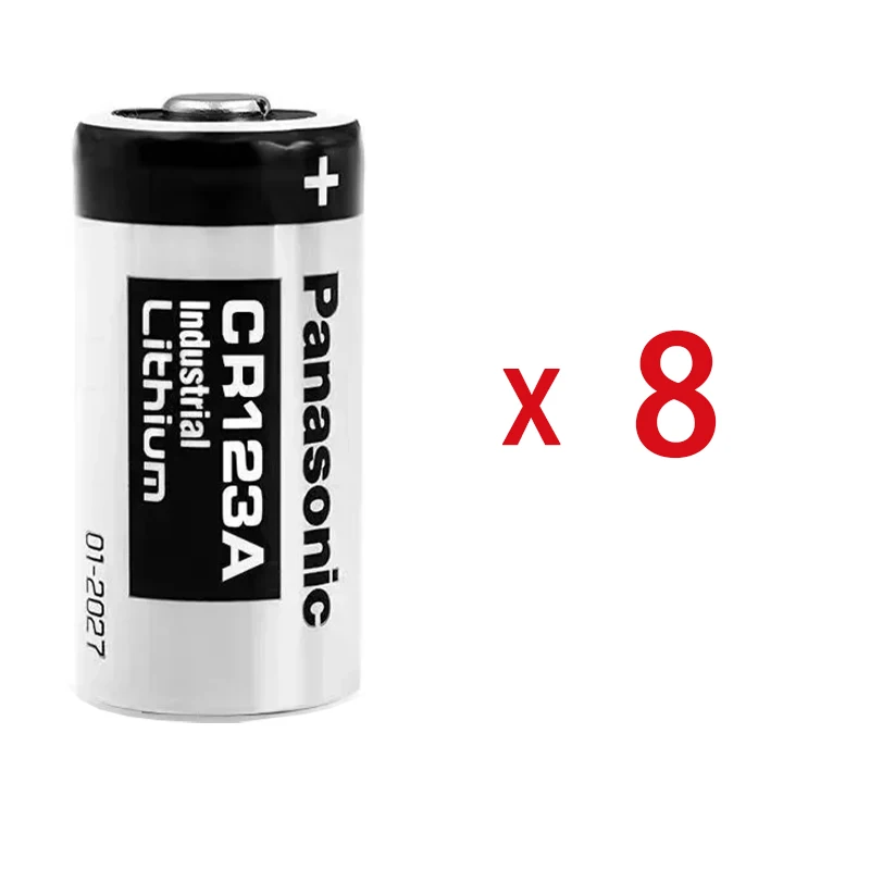 Oryginalna bateria litowa Panasonic 123 3 V Arlo CR123A CR17345 DL123A EL123A 123A: Różowy