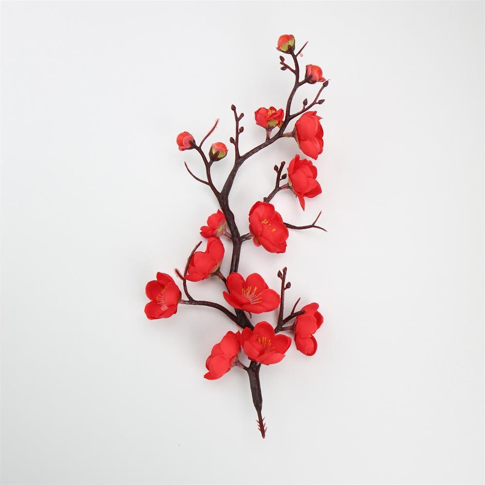 1Pc Kunstmatige Winterseet Bloem Takken Wit Roze Rood Geel Mume Lamei Bloem Voor Kerst Deur Tafel Bloemen Decoratie: Style 13   30cm