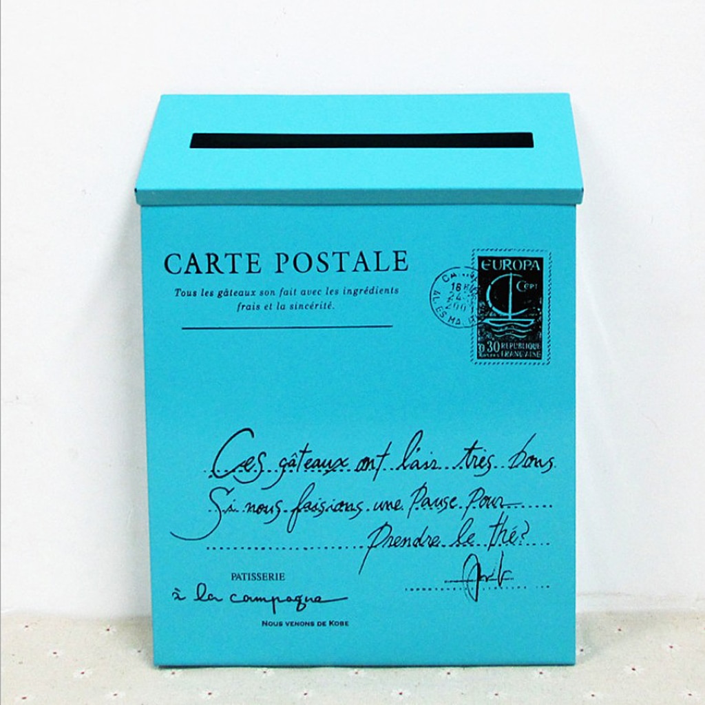Vintage amerikansk udenfor brevkasse brevpost postkasse postkasse vægbeslag hjemme hoveddør